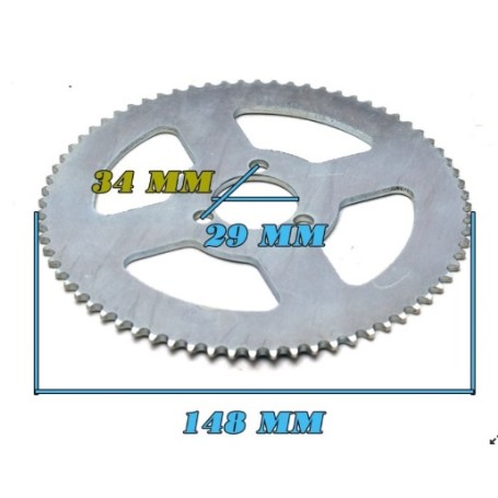 PLATO 25H 72T  ESLABONES ,INTERIOR 29MM  2638