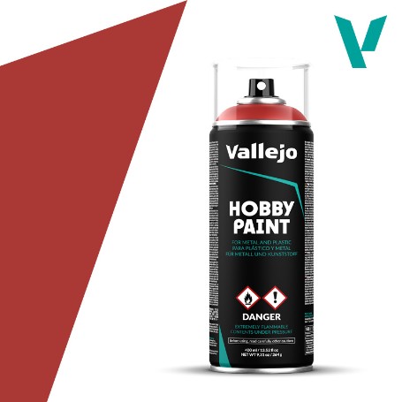 VALLEJO IMPRIMACION SPRAY ROJO ESCARLATA  400 ML 28016