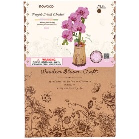 ROBOTIME FLOR PURPLE MOTH ORCHID