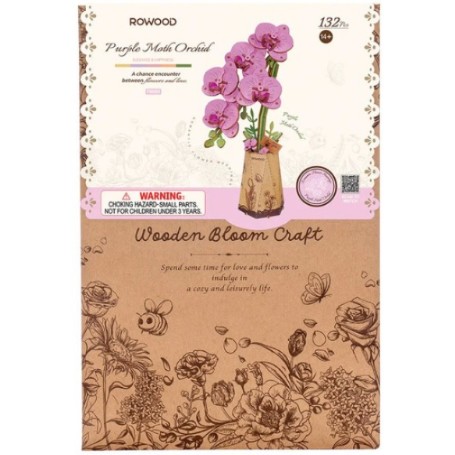 ROBOTIME FLOR PURPLE MOTH ORCHID