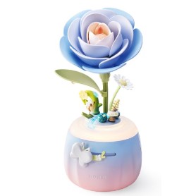 ROBOTIME ARTE FLORAL LAMPARA CAMELLIA AZUL AF01S