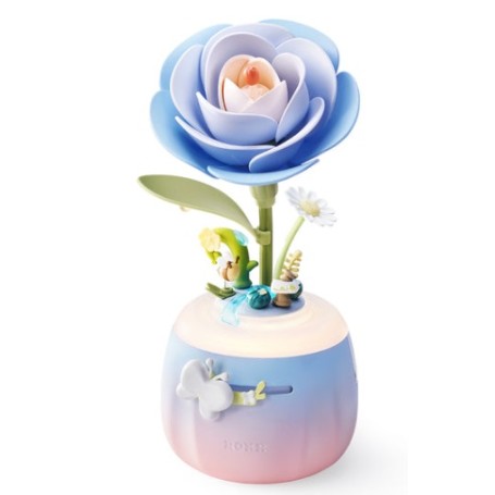 ROBOTIME ARTE FLORAL LAMPARA CAMELLIA AZUL AF01S