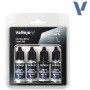 PINTURAS VALLEJO SET PLATA DE LEY 4(UDS) 77251