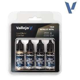 PINTURAS VALLEJO SET METAL ENVEJECIDO 4(UDS) 77258
