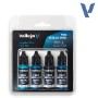 PINTURAS VALLEJO SET AZUL ZAFIRO 4(UDS) 77256