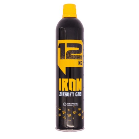 BOTELLA GAS ARSENIC IRON 12KG CON SILICONA (ARS-15015) PISTOLA POLIMERO