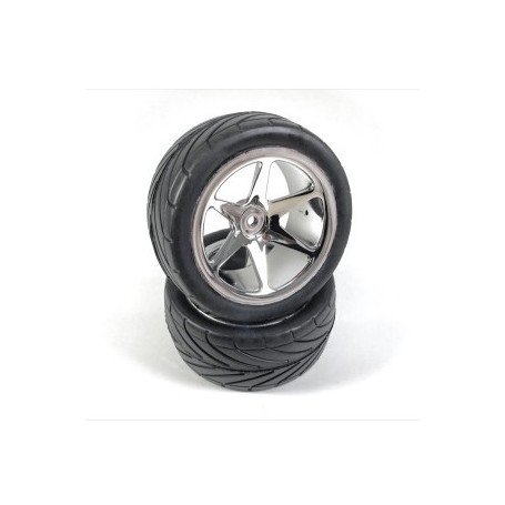 RUEDAS 1/10 TOURING 6 SPOKE / PROFILE CROMADAS ABSIMA (2 PZS) 