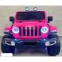 COCHE BATERIA JEEP RUBICON STYLE  12V 2.4G ROSA METALIZADO