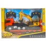 CAMION HUINA COMPLATAFORMA 1:24 9CH & EXCAVADORA 6 CH CY1319 