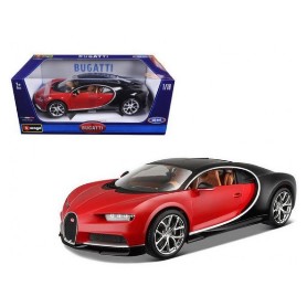 COCHE 1/18 BURAGO BUFATTI CHIRON ROJO 11040RD