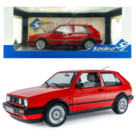 SOLIDO 1/18 VOLSWAGEN - GOLF 2 G60 MARS RED S1812701