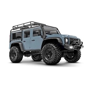 COCHE 1/18 TRX-4M LAND ROVER 4WD AZUL CLARO RTR EMISORA TQ 97054-1-XBLUE