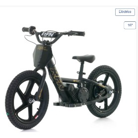 BICICLETA ELECTRICA 16" SIN PEDALES RXF sedna (NEGRA) 3095.