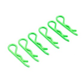 CLIPS CARROCERIA 1/8 FASTRAX FLUOR VERDE FAST210FG