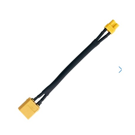 CONECTOR ADAPTADOR  BATERIA CON CONECTOR MACHO XT60 A CONECTOR HEMBRA XT30 