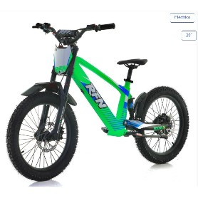 BICICLETA ELECTRICA 20" SIN PEDALES 750W 36V. RXF EVO RACING( VERDE )