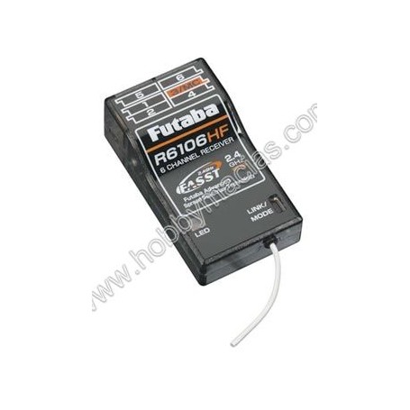 RECEPTOR FUTABA R6106HF 6CH 2,4GHZ.