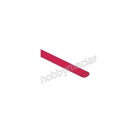 FUNDA TERMOR.  3.2 MM (ROJO) 1 METRO