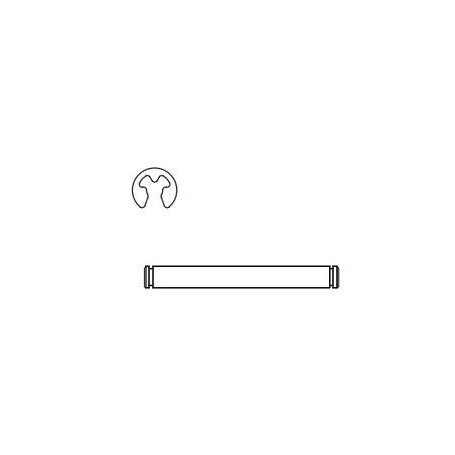 TEAM C T02 HINGE PIN DEL.3X27.5MM(2PCS)